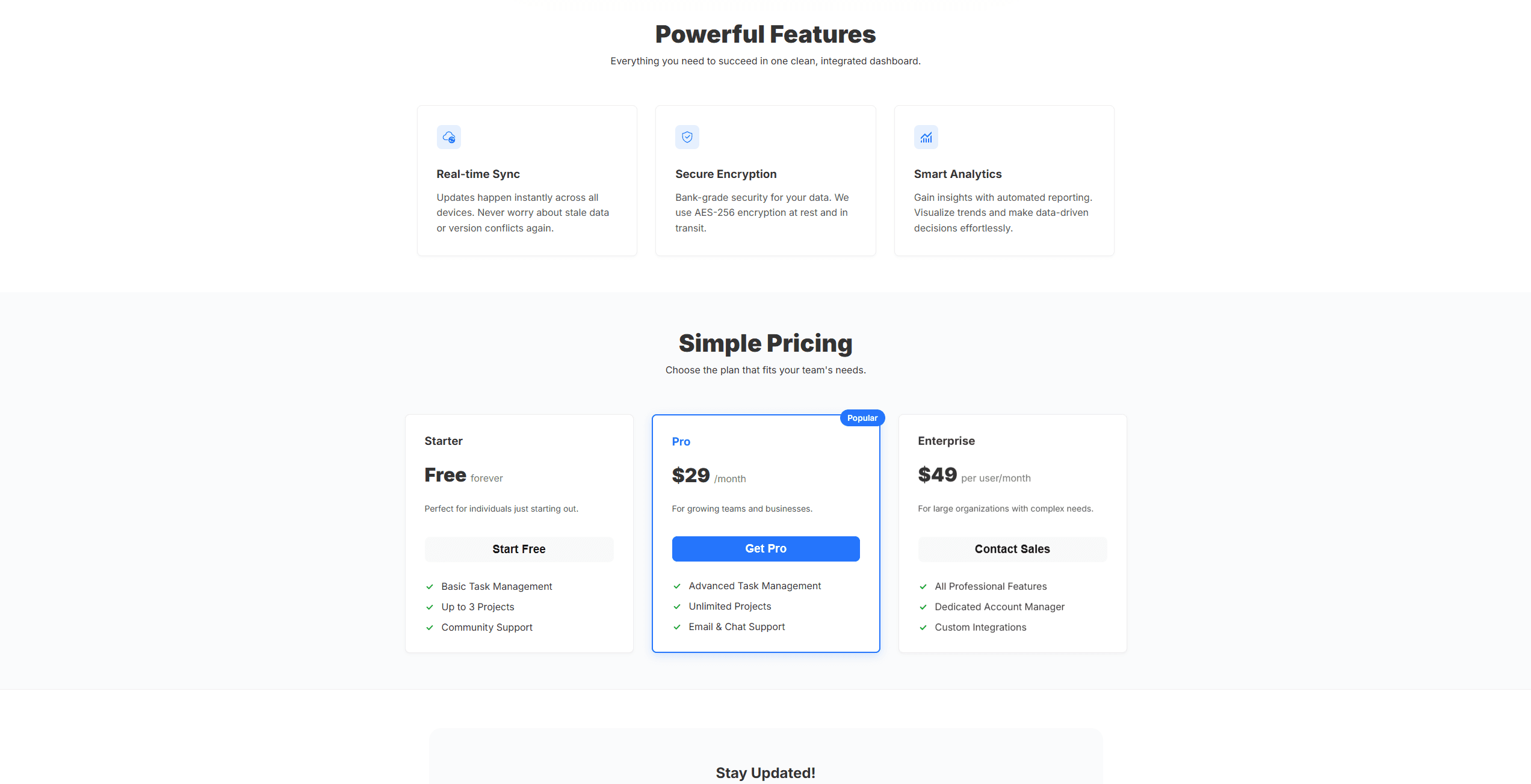 Saasify - Landing Page React - imagen 1